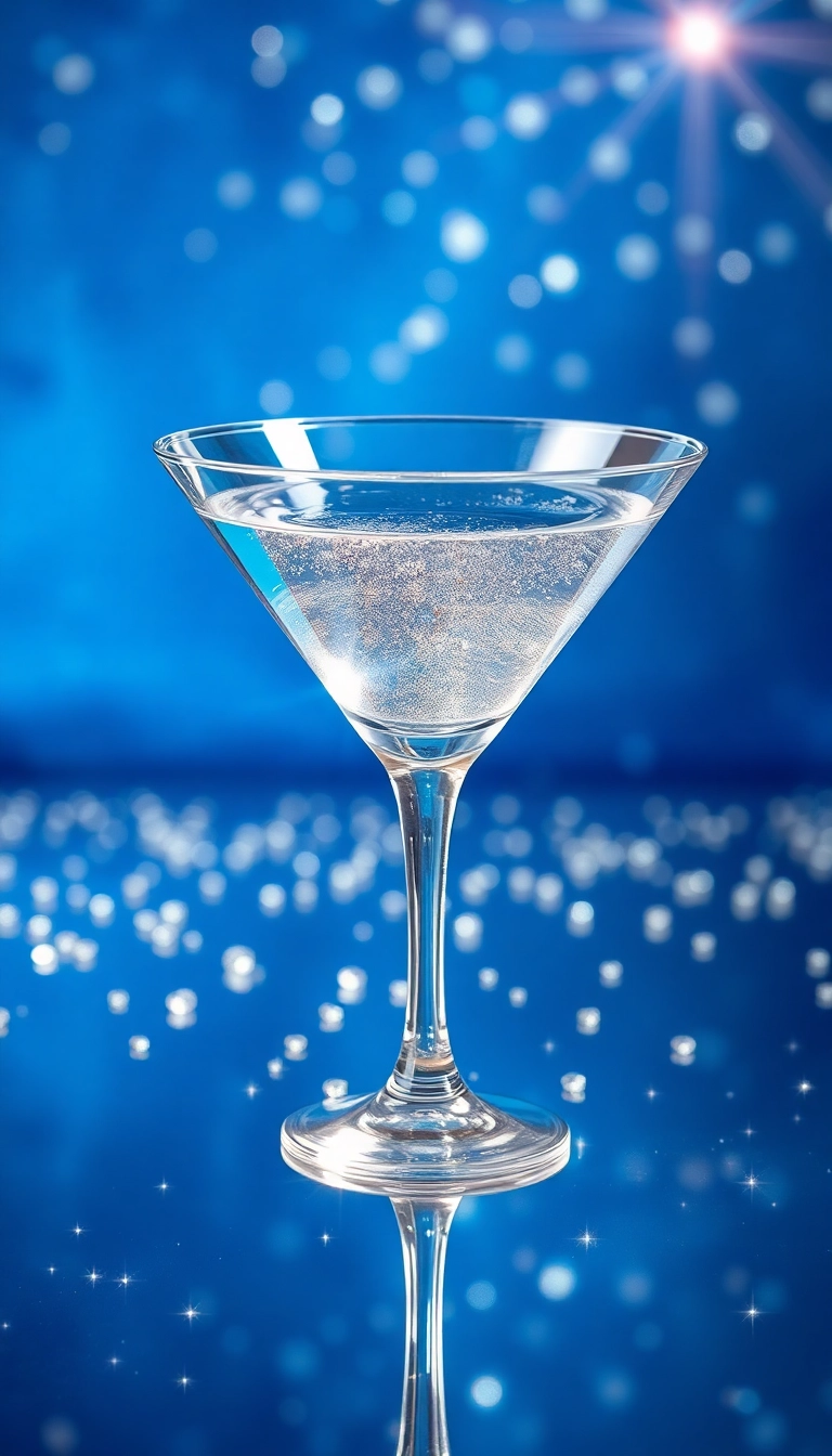 Free AI Glamorous Cocktail Glass iPhone Luxurious Wallpaper